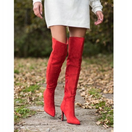 Small Swan Botas de tacón sexy rojo 3