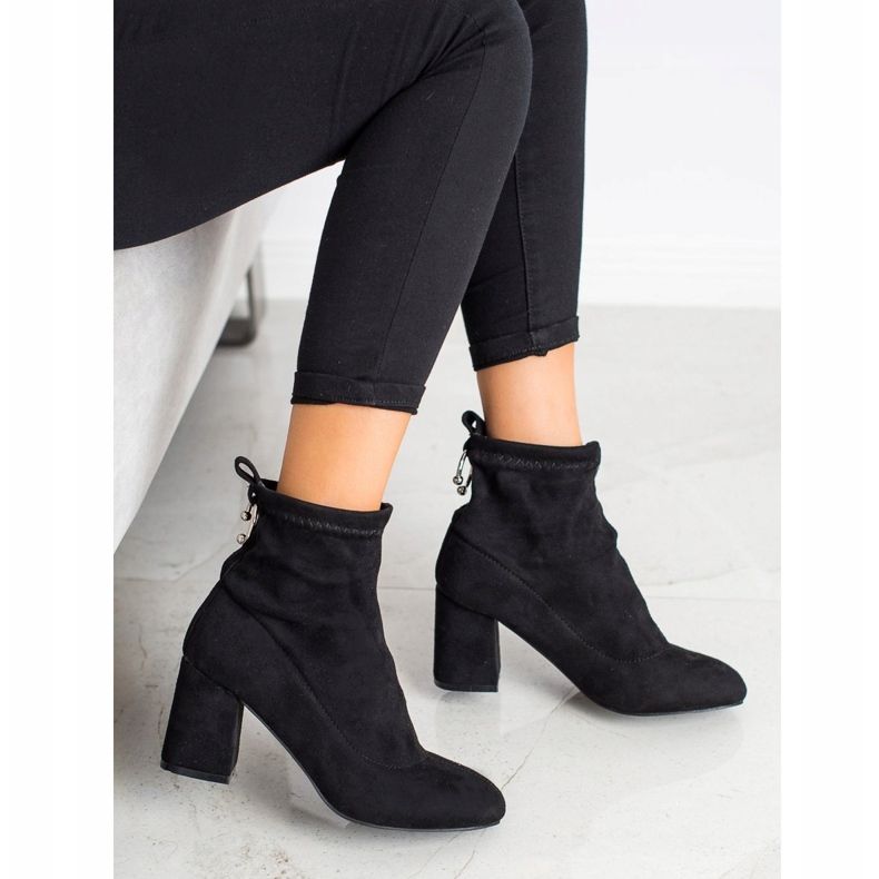 Fashion Botas sin cordones negro 2