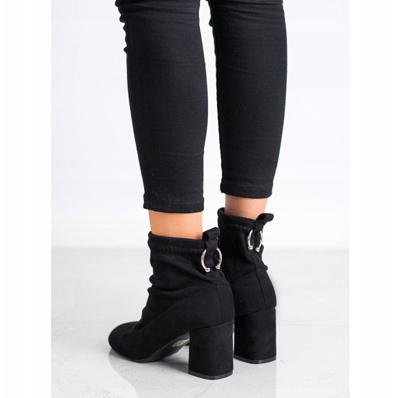 Fashion Botas sin cordones negro 1