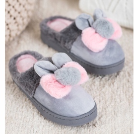 Bona Zapatillas grises con daño rosado 4
