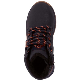 Zapatos infantiles Kappa Cammy Fur T negro y naranja 260637T 6744 1