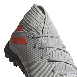 Zapatillas de fútbol adidas Nemeziz 19.3 Tf grises EF8291 3