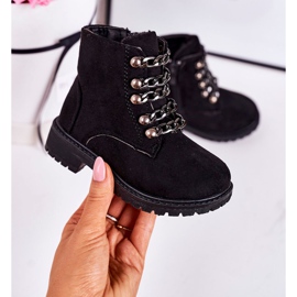 Cadenas para niños Trappers con aislamiento Eco Suede Chain Black Rock & Roll negro 2 Cadenas para niños Trappers con aislamiento Eco Suede Chain Black Rock & Roll negro 2