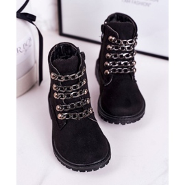 Cadenas para niños Trappers con aislamiento Eco Suede Chain Black Rock &amp; Roll negro 3