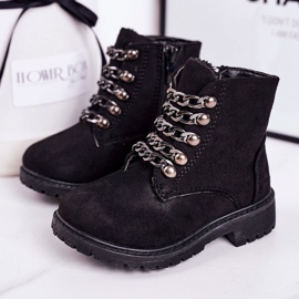 Cadenas para niños Trappers con aislamiento Eco Suede Chain Black Rock &amp; Roll negro 4