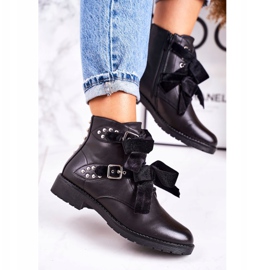 SEA Botas Calientes De Mujer Con Cierre Y Cinta Negra Especial negro 3