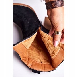 MSMG Botas de vaquero cálidas para mujer con tacón Black Margaret negro 5