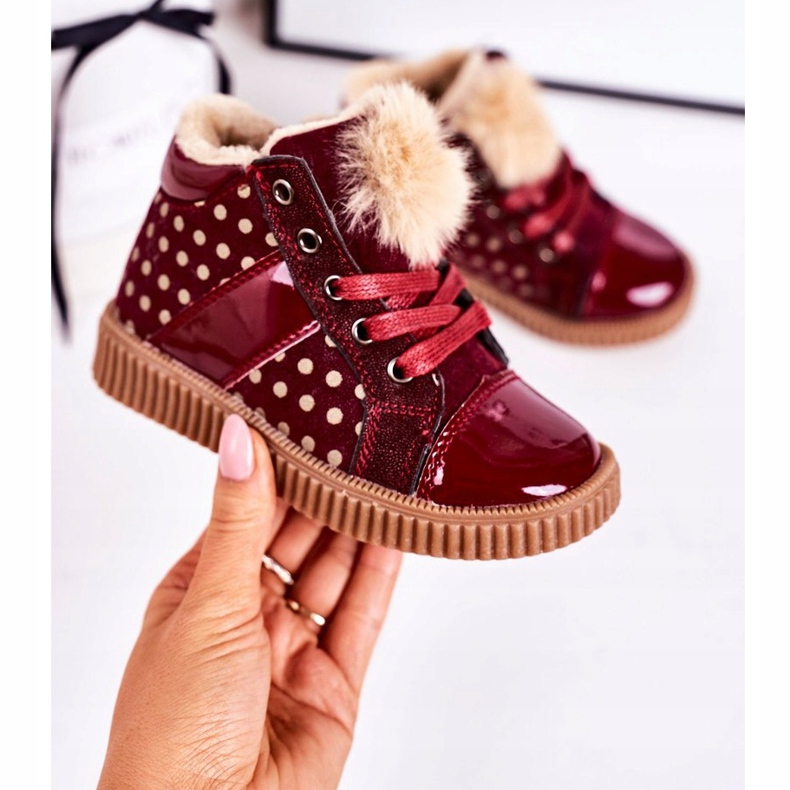 PL1 Botas Calientes Infantiles Zapatillas Deportivas De Lunares Rojo Anastasia 2 PL1 Botas Calientes Infantiles Zapatillas Deportivas De Lunares Rojo Anastasia 2