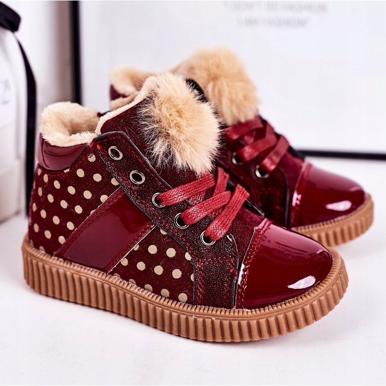 PL1 Botas Calientes Infantiles Zapatillas Deportivas De Lunares Rojo Anastasia 1 PL1 Botas Calientes Infantiles Zapatillas Deportivas De Lunares Rojo Anastasia 1