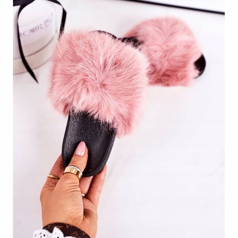 Pantuflas Infantiles de Piel Fashionista Rosa 2