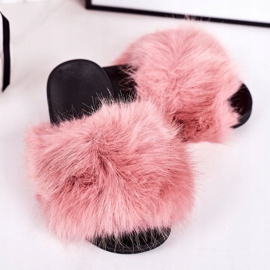 Pantuflas Infantiles de Piel Fashionista Rosa rosado 1