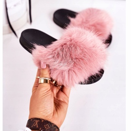 Pantuflas Infantiles de Piel Fashionista Rosa rosado 4