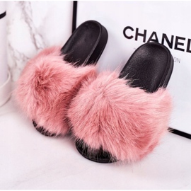 Pantuflas Infantiles de Piel Fashionista Rosa rosado 3