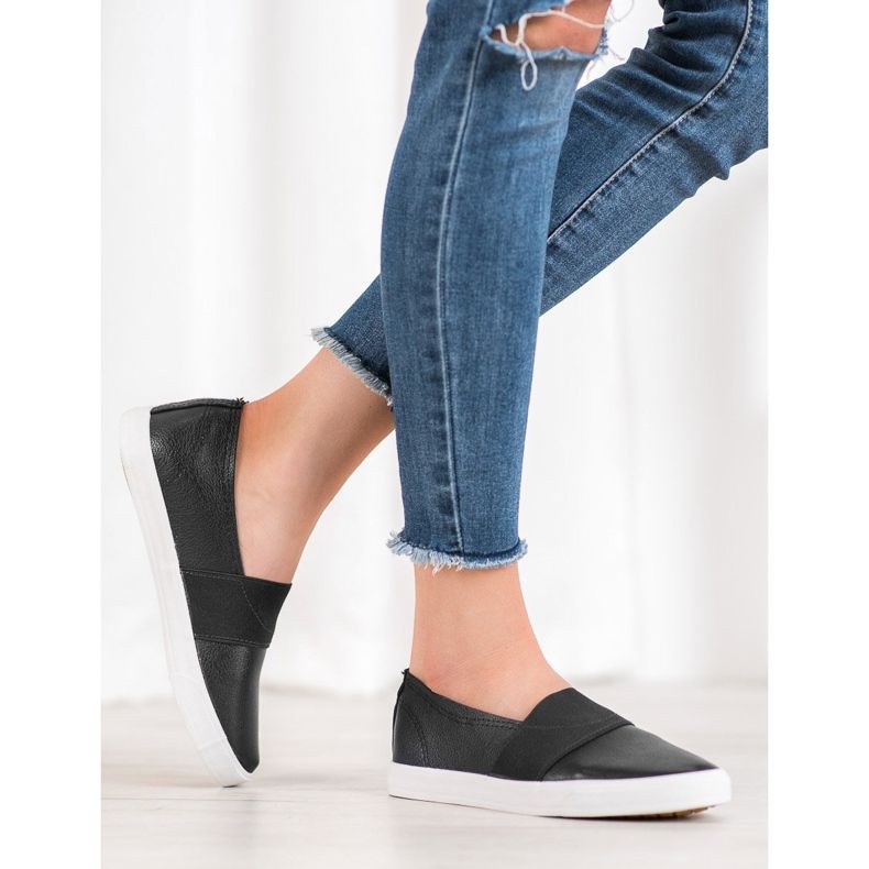 Bona Zapatillas sin cordones negro 2