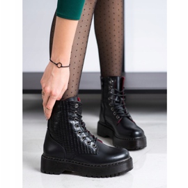 Gogo Botas negras en la plataforma negro 5