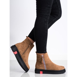 Seastar Botas en la plataforma negra marrón multicolor 3