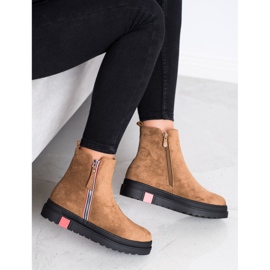 Seastar Botas en la plataforma negra marrón multicolor 4