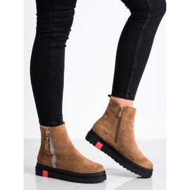 Seastar Botas en la plataforma negra marrón multicolor 5