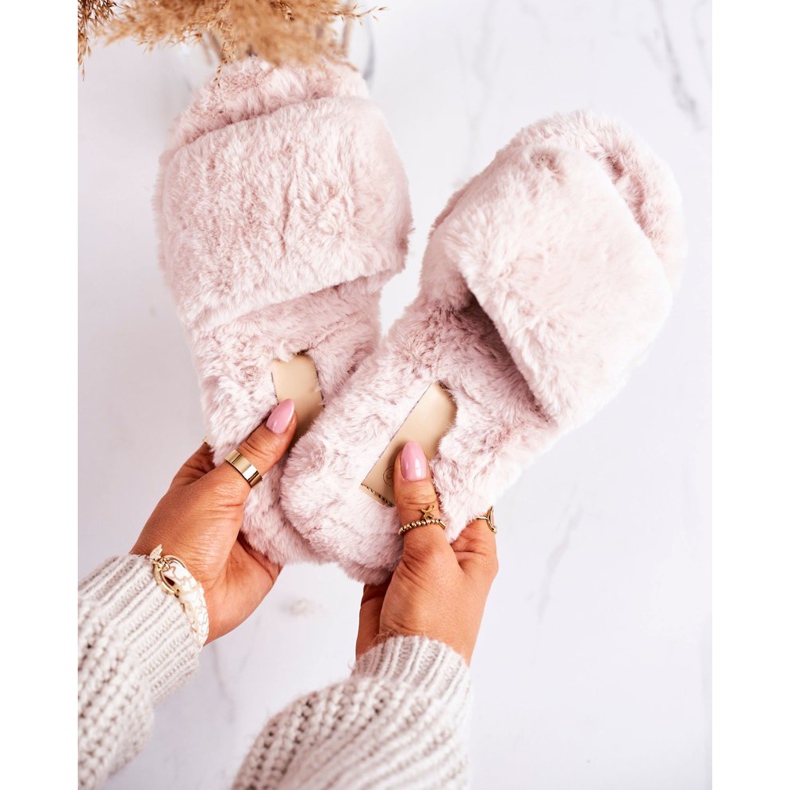 FRJ Pantuflas Mujer Piel Beige Cold Days 2