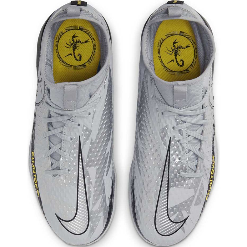 Zapatillas de fútbol Nike Phantom Gt Scorpion Academy Dynamic Fit Ic Junior DA2288 001 plata plata 1