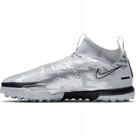 Zapatillas de fútbol Nike Phantom Gt Scorpion Academy Dynamic Fit Tf Junior DA2289 001 plata plata 2
