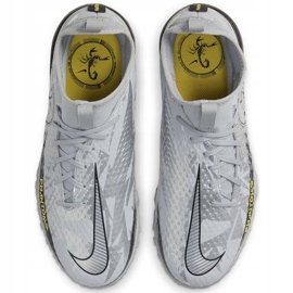 Zapatillas de fútbol Nike Phantom Gt Scorpion Academy Dynamic Fit Tf Junior DA2289 001 plata plata 1