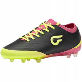 Botas de fútbol Gedo Calzsol Fg Junior negro-amarillo-rosa 1601 1