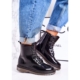 Botas Calientes de Mujer Botas Lacadas Black Thunder negro 4