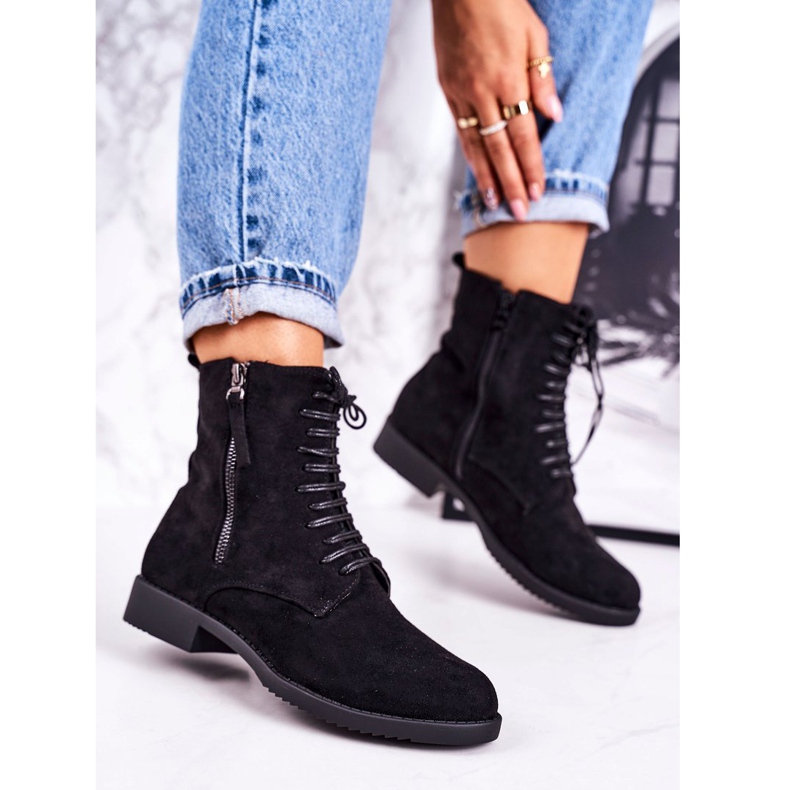 PJ1 Botas clásicas de gamuza cálida para mujer Black Simplicity negro 1 PJ1 Botas clásicas de gamuza cálida para mujer Black Simplicity negro 1