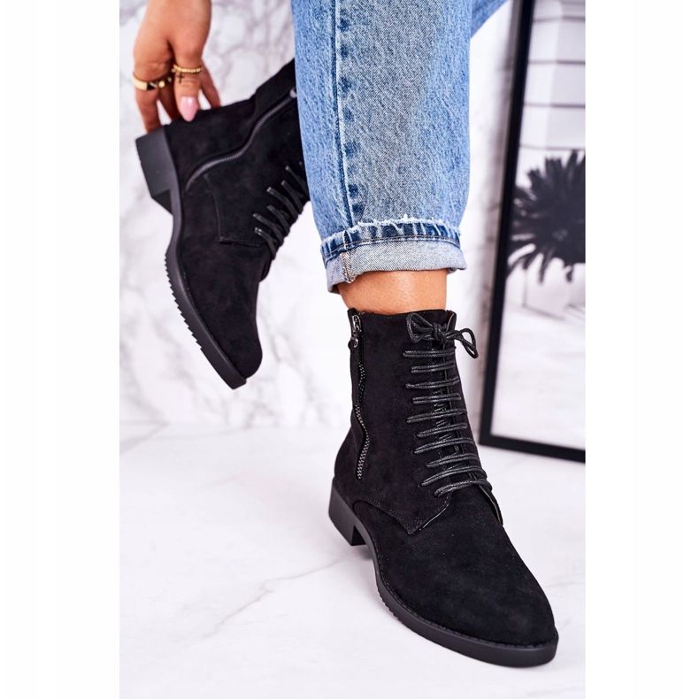 PJ1 Botas clásicas de gamuza cálida para mujer Black Simplicity negro 2 PJ1 Botas clásicas de gamuza cálida para mujer Black Simplicity negro 2