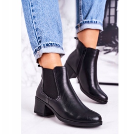 Botas cálidas para mujer Jodhpur boots On Heel Black Forevermore negro 2