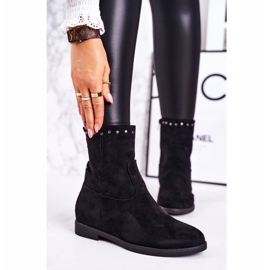 PJ1 Botas de mujer negras con aislamiento y ante con pedrería Performance negro 1 PJ1 Botas de mujer negras con aislamiento y ante con pedrería Performance negro 1