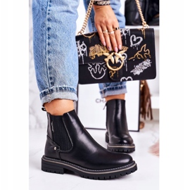 PJ1 Botas Chelsea cálidas para mujer Botas negras Traveller negro 2 PJ1 Botas Chelsea cálidas para mujer Botas negras Traveller negro 2