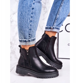 PJ1 Botas cálidas para mujer con suela de goma Black Moon Walk negro 2 PJ1 Botas cálidas para mujer con suela de goma Black Moon Walk negro 2