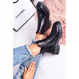PJ1 Botas cálidas para mujer con suela de goma Black Moon Walk negro 4