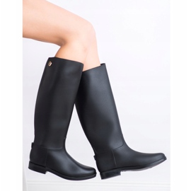 SHELOVET Chanclos negros altos 1