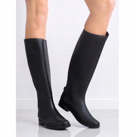 SHELOVET Chanclos negros altos 3
