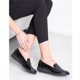 Goodin Mocasines lacados negro 4