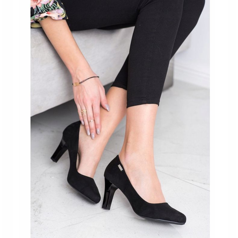 J. Star Zapatos de tacón casuales negro 1