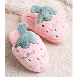 Bona Zapatillas de fresa rosado verde 3