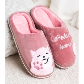 Bona Zapatillas de bienvenida a casa rosado 5