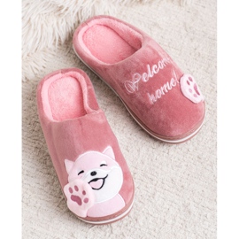 Bona Zapatillas de bienvenida a casa rosado 6