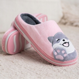 Bona Zapatillas de bienvenida a casa rosado gris 2