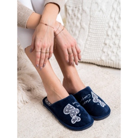 Bona Pantuflas Warm Happy Comfort azul marino 2