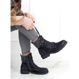 Botas de madera negras para mujer 4058 Black negro 4