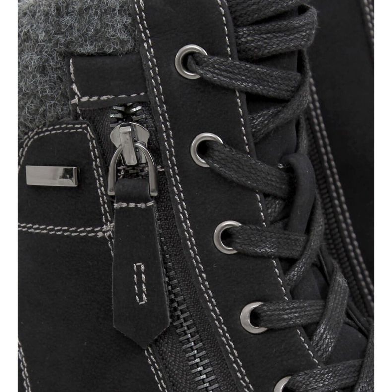 Botas de madera negras para mujer 4058 Black negro 1