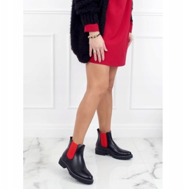 Botines Chelsea negros para mujer 15602-9 Negro 3