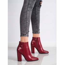 Camo Botas clásicas de cuero ecológico rojo 2