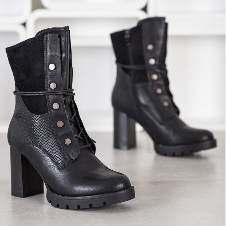 Super Me Botas de moda negro 1