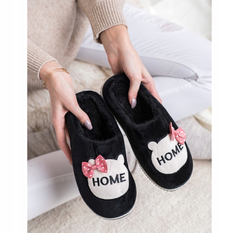 Bona Zapatillas de casa negro 2